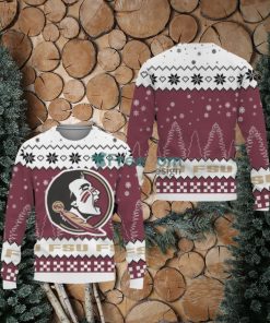 Snow Team Logo Florida State SeminolesUnisex Ugly Christmas Sweater New For Fans Gift Christmas