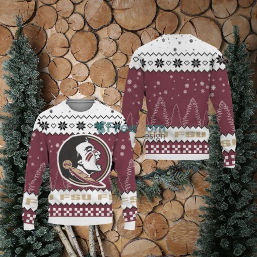 Snow Team Logo Florida State SeminolesUnisex Ugly Christmas Sweater New For Fans Gift Christmas