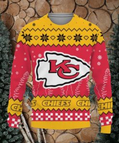 Snow Team Logo Kansas City Chiefs Gifts For Fan Christmas Tree Ugly Xmas Sweater Gift Holidays