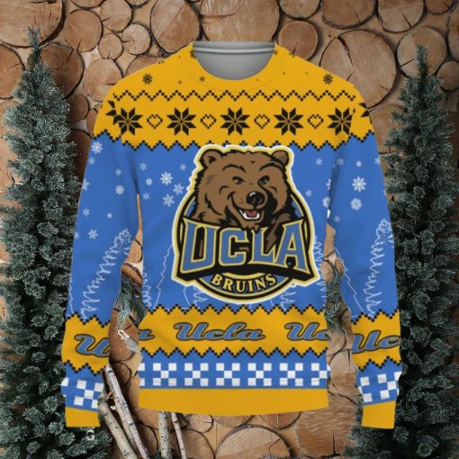 Snow Team Logo UCLA Bruins Gifts For Fan Christmas Tree Knitted Xmas Sweater Gift Holidays