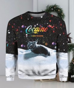 Snow cat cocaine everywhere sweater