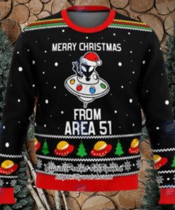 Snowflakes Merry Xmas From Area 51 Ugly Christmas Sweater