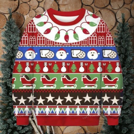 Snowman Tree Ugly Sweater