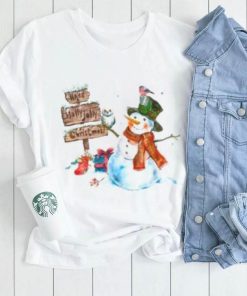 Snowman have Holly Jolly art Christmas T Shirt