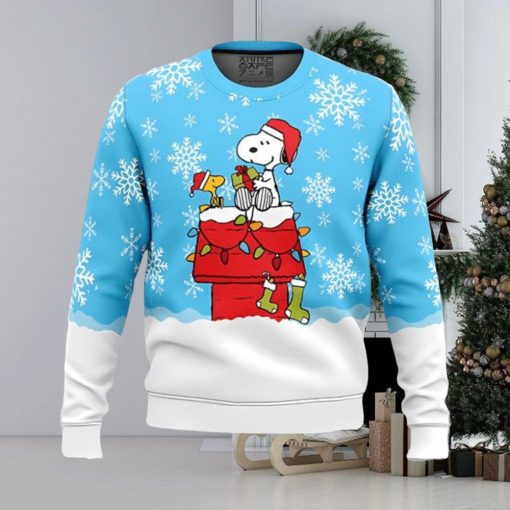 Snowy Christmas Snoopy Ugly Christmas Sweater Xmas 3D Printed Christmas Sweater Gift