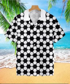 Soccer Ball Pattern Tropical Hawaiian Shirt For Men And Women