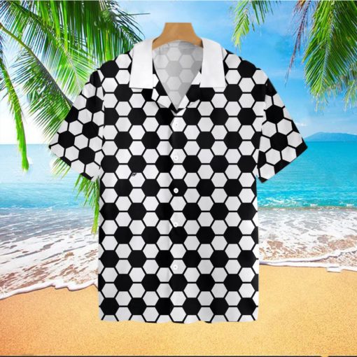 Soccer Ball Pattern Tropical Hawaiian Shirt For Men And Women