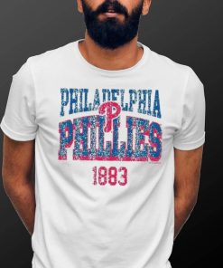 Soft As A Grape Women's Philadelphia Phillies White Wordmark Shirt