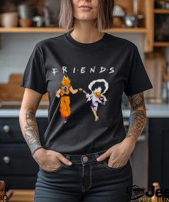 Songoku Super Saiyan 2 and Monkey D Luffy Gear 5 friends shirt