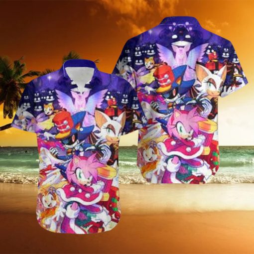 Sonic The Hedgehog Christmas 08 Trending Hawaii Shirt