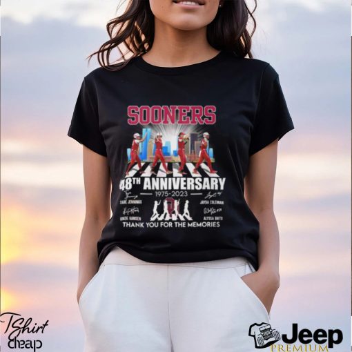 Sooners 48th Anniversary 1975 – 2023 Thank You For The Memories T Shirt