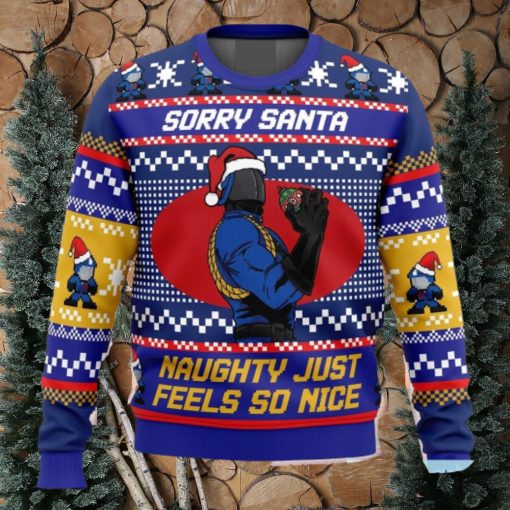 Sorry Santa Cobra Commander GI Joe Ugly Christmas 3D Sweater Gift For Men And Women