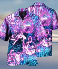 Sound Engineer Neon Style Hawaiian Shirt