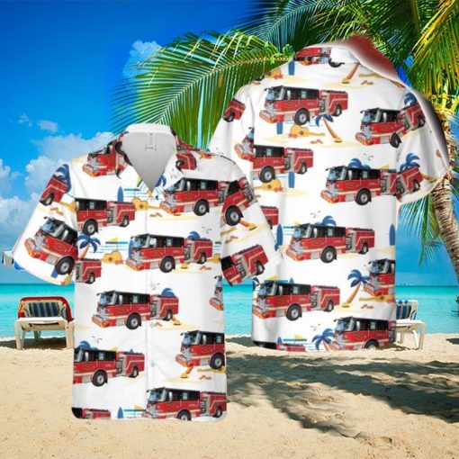 South Carolina Charleston Fire Department Hawaiian Shirt Summner Vacation Shirt