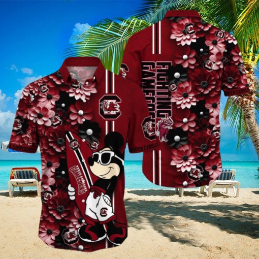 South Carolina Gamecocks Aloha Mick Pattern Hawaiian Shirt For Fans