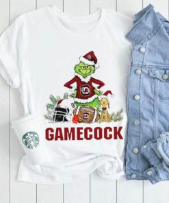 South Carolina Gamecocks Grinch and Max dog funny Christmas shirt