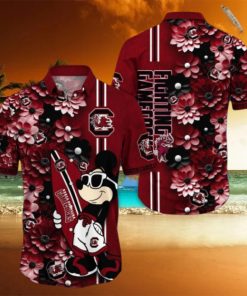 South Carolina Gamecocks Hawaiian Shirt Mickey Love Surfing Trending Summer Gift