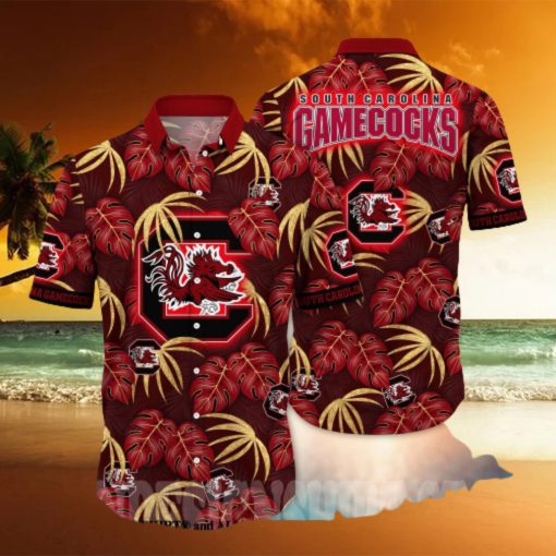 South Carolina Gamecocks NCAA Floral Full Print Unisex Hawaiian Shirt