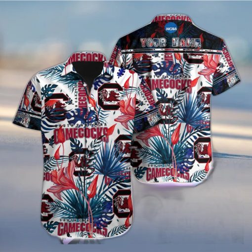 South Carolina Gamecocks NCAA1 Team Aloha Hawaiian Shirt Custom Name For Fans