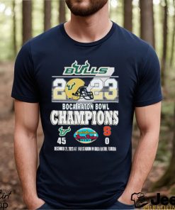 South Florida Bulls 2023 Boca Raton Bowl Champions 45 0 Shirt