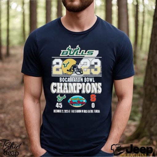 South Florida Bulls 2023 Boca Raton Bowl Champions 45 0 Shirt