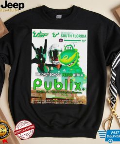 South Florida Bulls Khafre Brown the only school Period with a Publix poster shirt