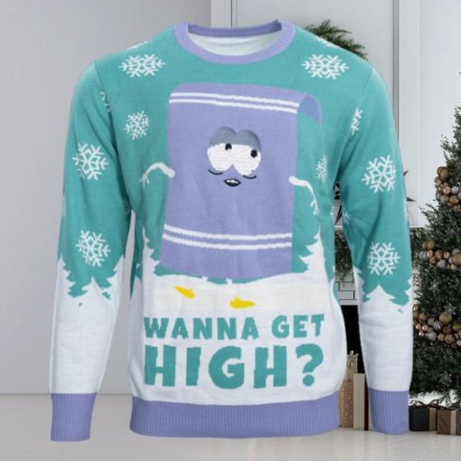 Southpark Towelie Red Eyes Ugly Christmas Sweater