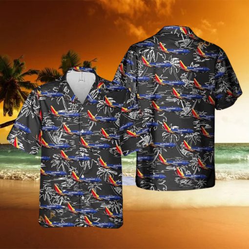 Southwest Airlines Boeing 737 7h4 Hawaiian Shirt