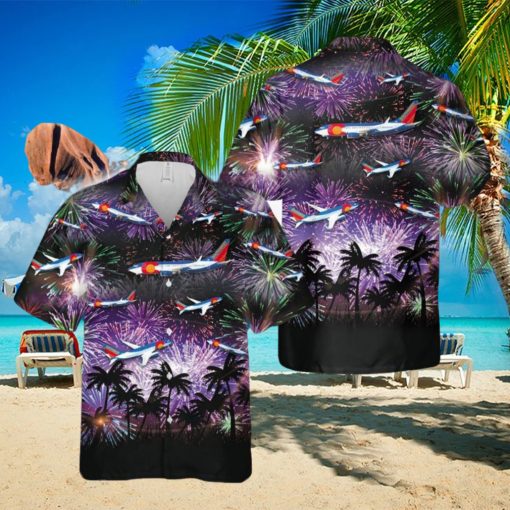Southwest Airlines Colorado One Boeing 737 4th Of July Hawaiian Shirt