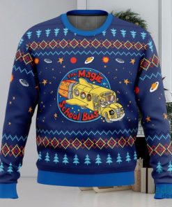 Space Adventures The Magic School Bus 3D Ugly Christmas Sweater Christmas Gift Ideas Party Gift