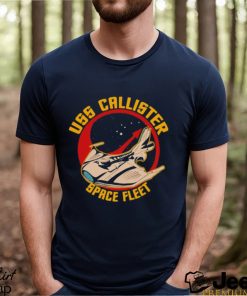 Space Fleet Uss Callister Round Black Mirror Shirt