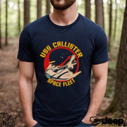 Space Fleet Uss Callister Round Black Mirror Shirt