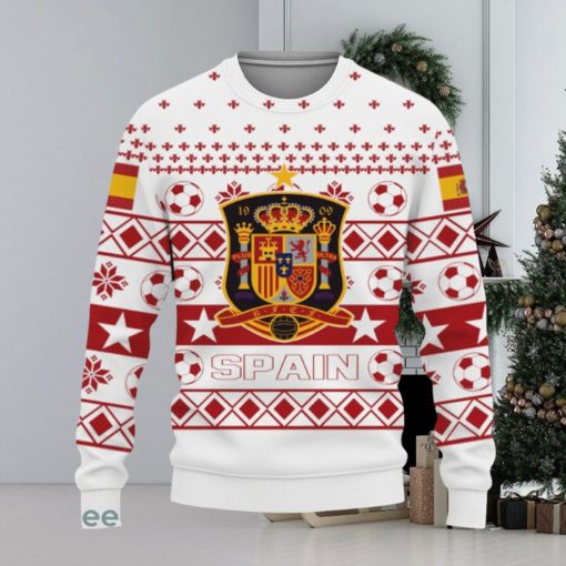 Spain National World Cup Soccer Team Qatar World Cup Champions Soccer Team Ugly Xmas Sweater