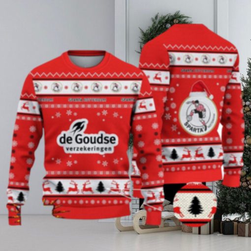 Sparta Rotterdam 3D Ugly Christmas Sweater For Men And Women Sport Fans