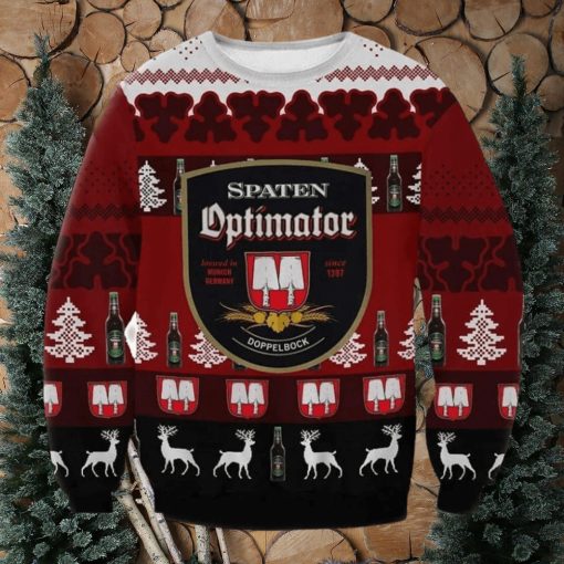 Spaten Optimator Ugly Christmas Sweater, Gift for Christmas Holiday