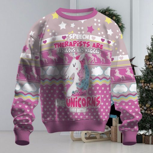 Speed Therapist Are Fabulous And Magical Ugly Christmas Sweater