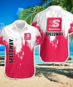 Speedway White And Pink Hawaiian Shirt Trending Summer Gift For Men And Women