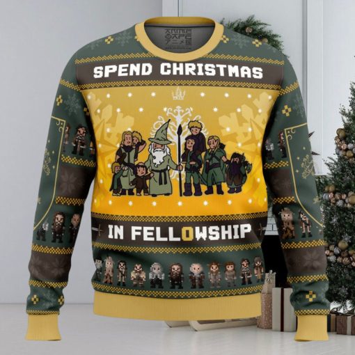 Spend Christmas in Fellowship The Lord of the Rings Ugly Christmas Sweater