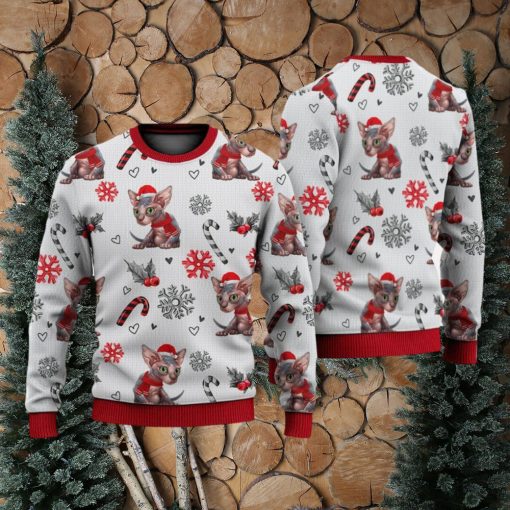 Sphynx Cat Christmas Pattern Sweater Trending For Men And Women Gift Holidays