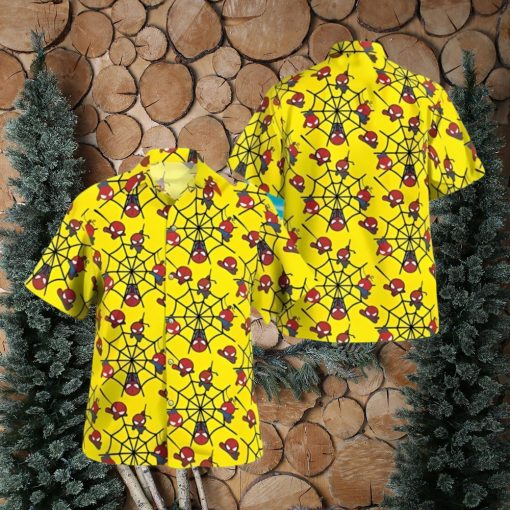 Spider Man Chibi yellow Hawaiian Shirt