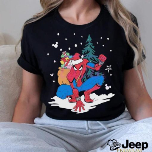 Spiderman Santa Christmas Tree Shirt