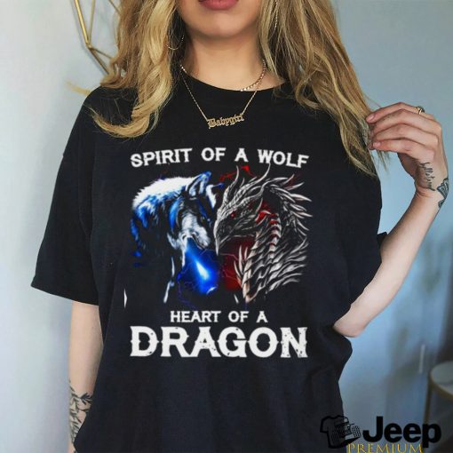 Spirit Of A Wolf Heart Of A Dragon Classic T Shirt