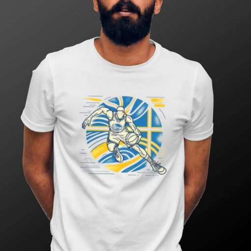 Spirit of the Game   Warriors Inspired Line Art T Shirt