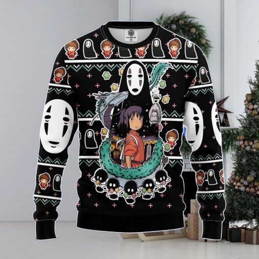 Spirited Away Ghibli Ugly Christmas Sweater Amazing Gift Men And Women Christmas Gift