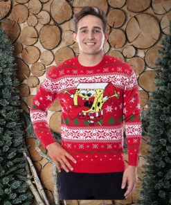 SpongeBob SquarePants Men's Snowflake Catching Ugly Sweater