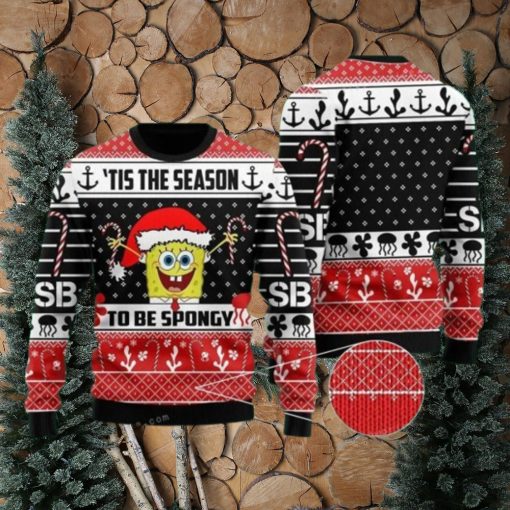 Spongebob Squarepants Tis The Season To Be Spogy Ugly Sweater Party