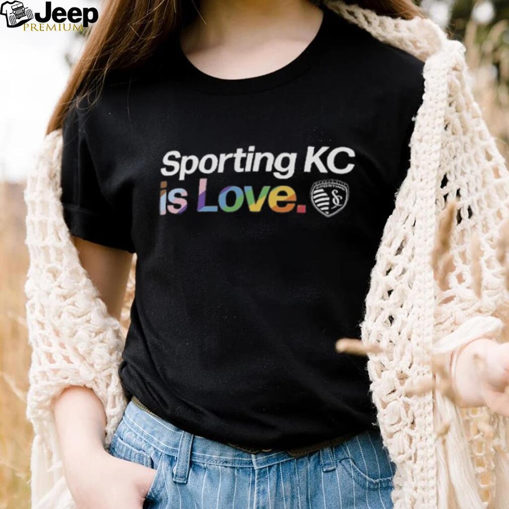 Sporting Kansas City Fanatics Branded Black Team City Pride Logo   T Shirt