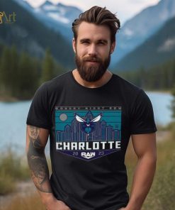 Sportiqe Monday Night RAW x Charlotte Hornets Tri Blend T Shirt