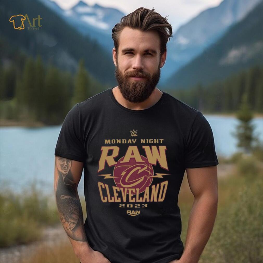 Sportiqe Monday Night RAW x Cleveland Cavaliers Tri Blend T Shirt