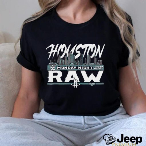 Sportiqe Monday Night Raw x Houston Rockets 2023 logo shirt